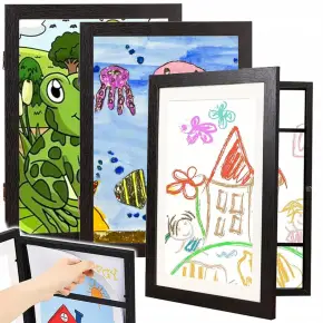 3x RAMKA ARTYSTYCZNA NA RYSUNKI OBRAZKI ZDJĘCIA ŚCIANĘ OTWIERANA DLA DZIECI