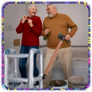 DMUCHANY BALKONIK Z LASKĄ ŚMIESZNE PRZEBRANIE PREZENT NA URODZINY IMPREZE