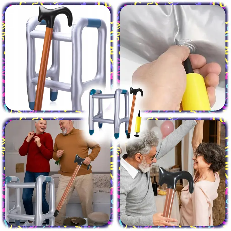 DMUCHANY BALKONIK Z LASKĄ ŚMIESZNE PRZEBRANIE PREZENT NA URODZINY IMPREZE