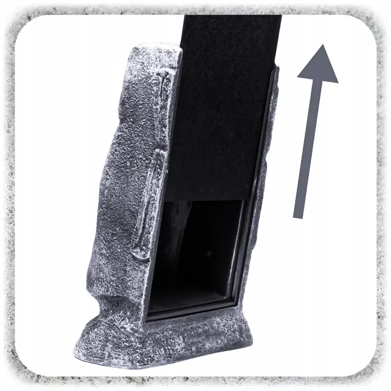 POJEMNIK NA CHUSTECZKI FIGURKA MOAI ŻYWICA 32 CM DEKORACJA DYSPENSER LOFT