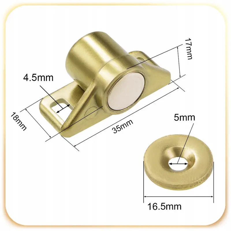 5x MAGNES DO SZAFEK DRZWI SZUFLAD ZATRZASK MAGNETYCZNY NEODYMOWY ZAMEK