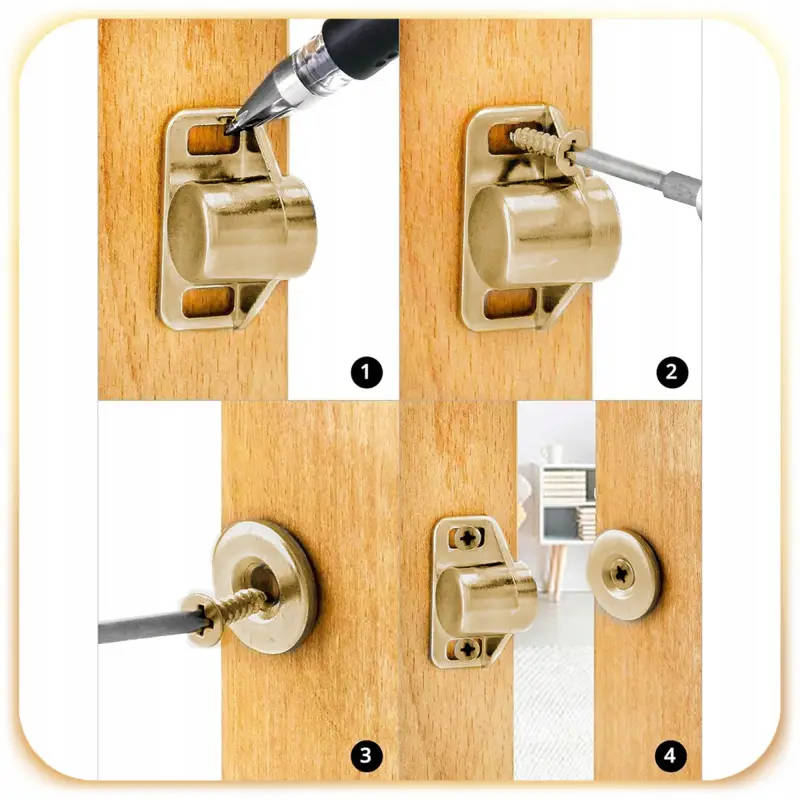 5x MAGNES DO SZAFEK DRZWI SZUFLAD ZATRZASK MAGNETYCZNY NEODYMOWY ZAMEK