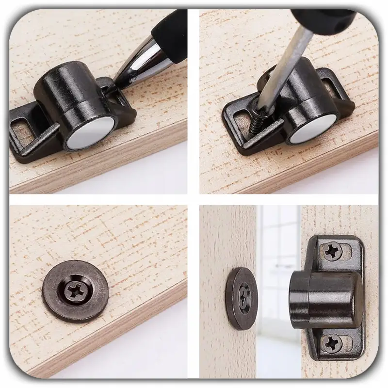 5x MAGNES DO SZAFKI DRZWI SZUFLAD MAGNETYCZNE ZAMKNIĘCIE ZATRZASK NEODYMOWY