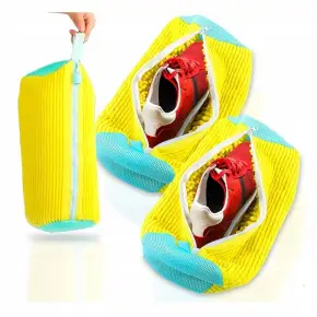 WOREK DO PRANIA BUTÓW OBUWIA Z MIKROFIBRĄ TORBA SIATKA OCHRONA 2 SZT