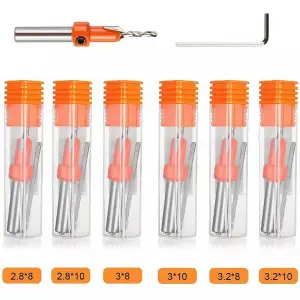 WIERTŁA Z POGŁĘBIACZEM GZYMKIEM FAZOWNIKIEM DO DREWNA GZYMKĄ ZESTAW 6SZT