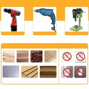 WIERTŁA Z POGŁĘBIACZEM GZYMKIEM FAZOWNIKIEM DO DREWNA GZYMKĄ ZESTAW 6SZT