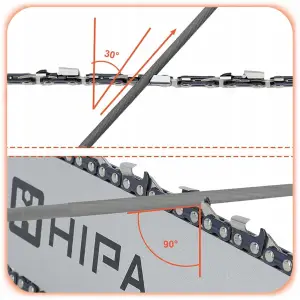 PILNIKI DO OSTRZENIA ŁAŃCUCHA PIŁY ZESTAW W ETUI 10 EL PILNIK OKRĄGŁY 4 mm