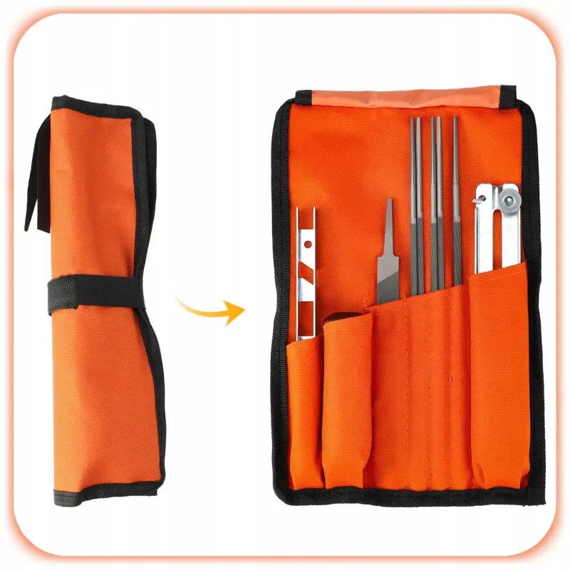 PILNIKI DO OSTRZENIA ŁAŃCUCHA PIŁY ZESTAW W ETUI 10 EL PILNIK OKRĄGŁY 4 mm