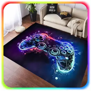 DYWAN DLA GRACZA GAMINGOWY ANTYPOŚLIZGOWY MŁODZIEŻOWY 140x200 CM PAD GAMER
