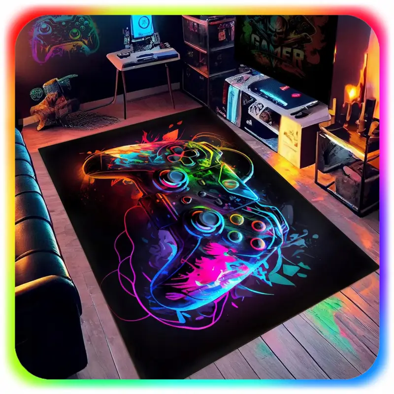 DYWAN DLA GRACZA GAMINGOWY ANTYPOŚLIZGOWY MŁODZIEŻOWY 120x160 CM PAD GAMER