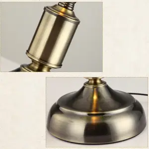 LAMPKA BIURKOWA VINTAGE BANKIERSKA NOCNA ZIELONY SZKLANY ABAŻUR RETRO E27