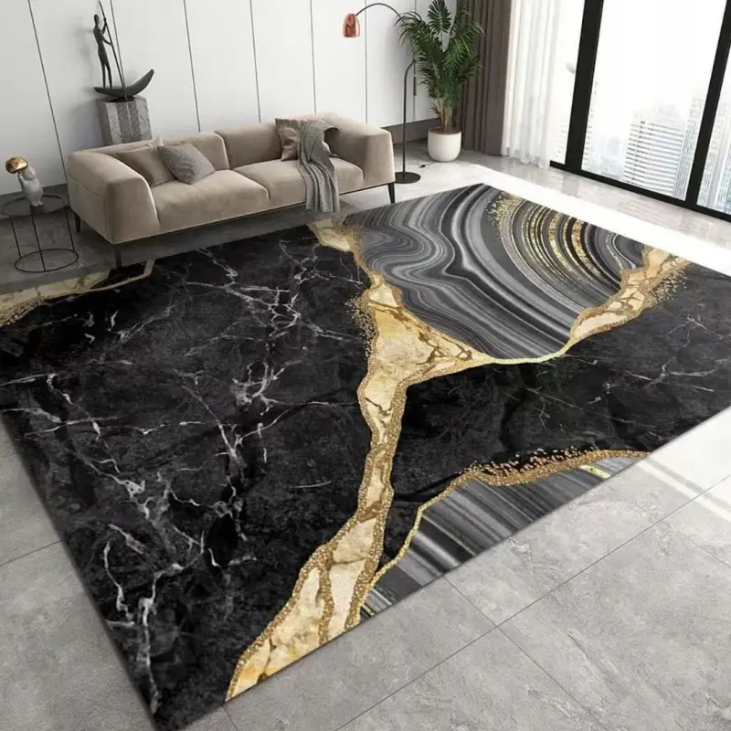 DYWAN DO SALONU SYPIALNI MIĘKKI NOWOCZESNY ANTYPOŚLIZGOWY 160x230 CM MARMUR