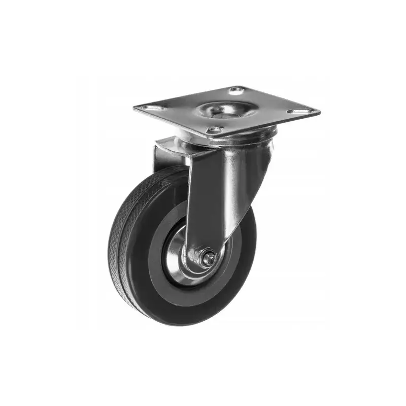 4x KÓŁKO 2 Z HAMULCEM CICHE KÓŁKA KOŁO JEZDNE SKRĘTNE OBROTOWE 75MM 220KG