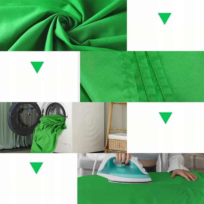 GREEN SCREEN ZIELONE TŁO MATERIAŁOWE 3x2m FOTOGRAFICZNE NIEWIDZIALNY EKRAN