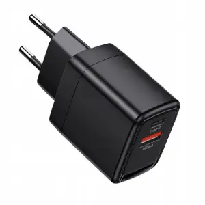 ŁADOWARKA + KABEL 3W1 USBC IPHONE 1,2M CZARNA KOSTKA SZYBKA SIECIOWA ZESTAW