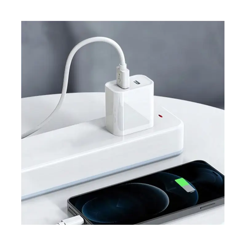 ŁADOWARKA + KABEL 3W1 USB-C IPHONE 1,2M BIAŁA KOSTKA SZYBKA SIECIOWA ZESTAW