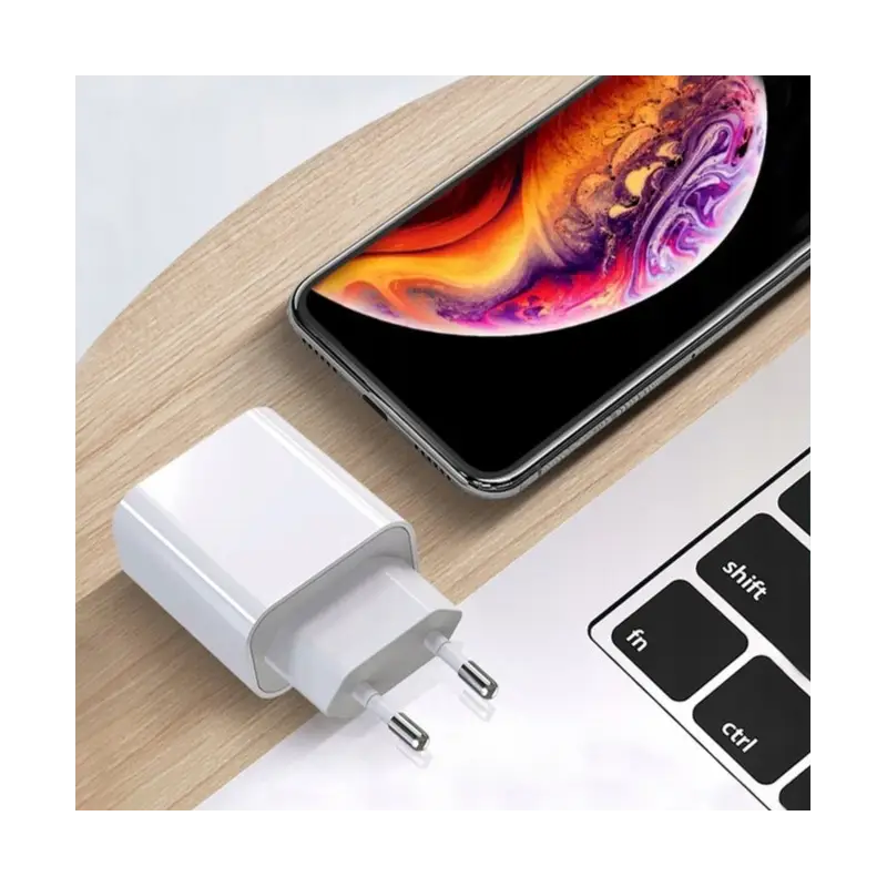 ŁADOWARKA + KABEL 3W1 USB-C IPHONE 1,2M BIAŁA KOSTKA SZYBKA SIECIOWA ZESTAW