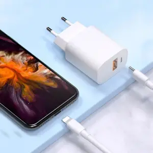 ŁADOWARKA + KABEL 3W1 USB-C IPHONE 1,2M BIAŁA KOSTKA SZYBKA SIECIOWA ZESTAW