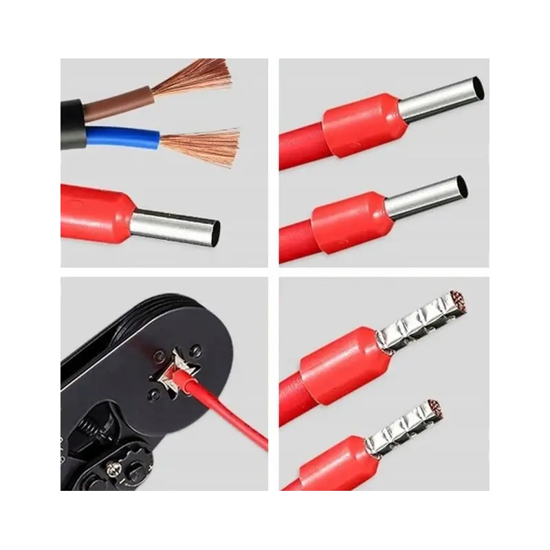 ZESTAW XXL 2x PRASKA ZACISKARKA TULEJEK 0,25–10mm 0,5-16mm +1800 KONEKTORÓW