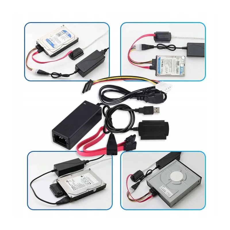 UNIWERSALNY ADAPTER USB DYSKÓW IDE 3,5'' 2,5'' SATA ATA ZASILACZ 2A