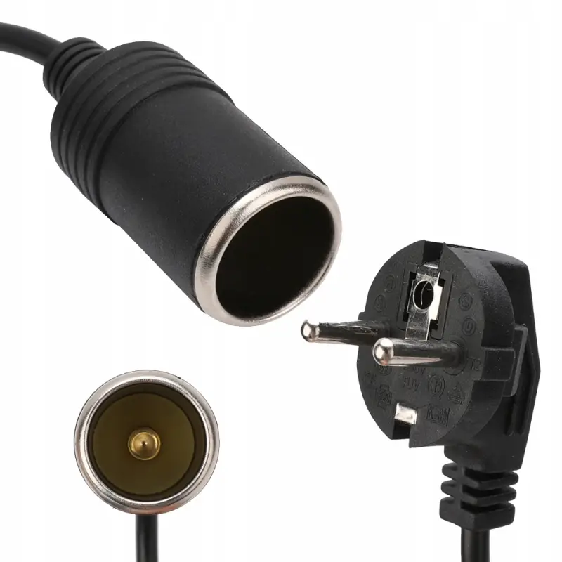 PRZETWORNICA REDUKTOR NAPIĘCIA ZAPALNICZKI PRZEJŚCIÓWKA ADAPTER 230V/12V