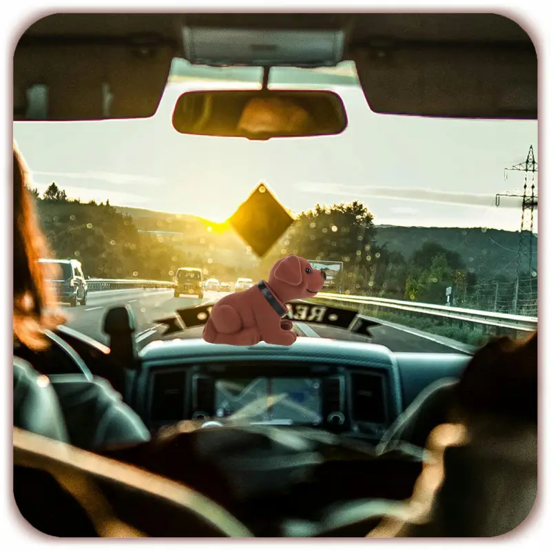 PIES Z KIWAJĄCĄ GŁOWĄ FIGURKA RETRO PSA JAMNIKA GADŻET PRL Z LAT 80 90 18CM