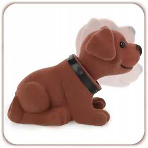 PIES Z KIWAJĄCĄ GŁOWĄ FIGURKA RETRO PSA JAMNIKA GADŻET PRL Z LAT 80 90 18CM