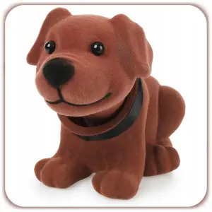 PIES Z KIWAJĄCĄ GŁOWĄ FIGURKA RETRO PSA JAMNIKA GADŻET PRL Z LAT 80 90 18CM