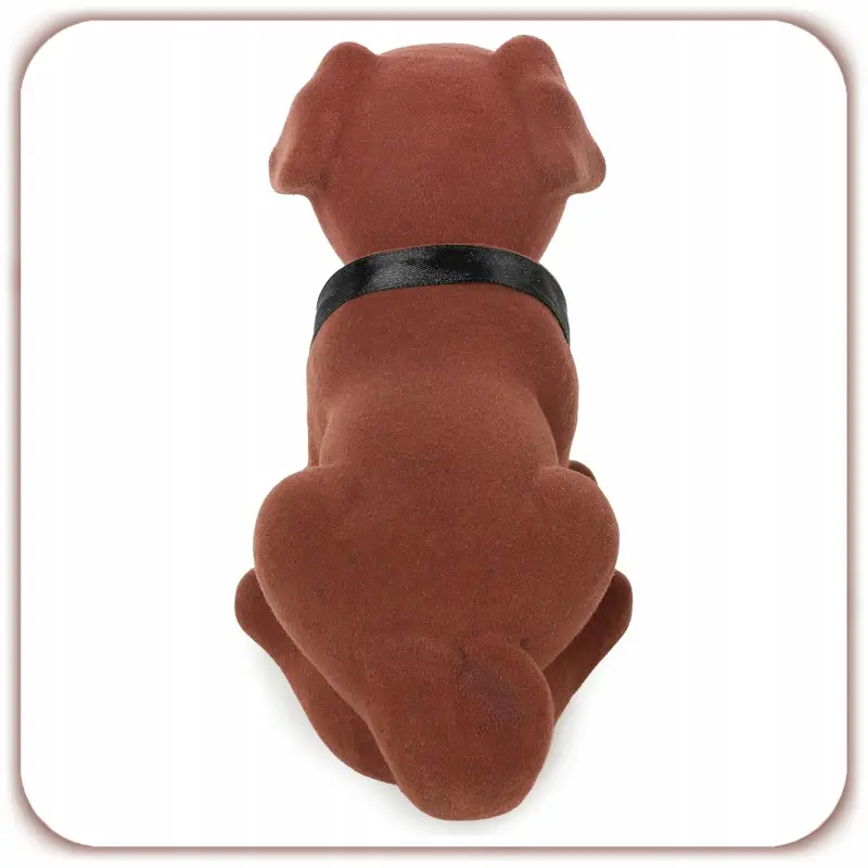 PIES Z KIWAJĄCĄ GŁOWĄ FIGURKA RETRO PSA JAMNIKA GADŻET PRL Z LAT 80 90 18CM