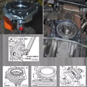 PRZYRZĄD DO WYMIANY WAŁU KORBOWEGO SIMERINGU VW SEAT AUDI SKODA ŚCIĄGACZ