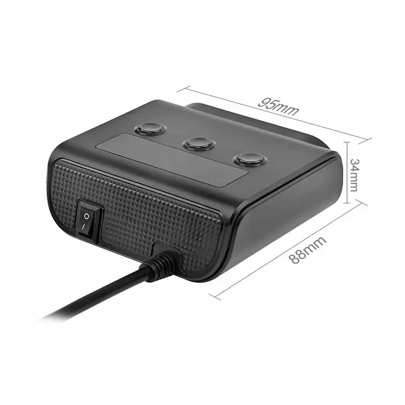 ROZDZIELACZ SAMOCHODOWY GNIAZDA ZAPALNICZKI 12V-24V TRÓJNIK ŁADOWARKA 4xUSB
