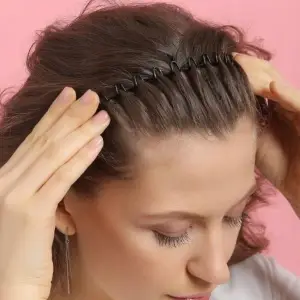 15 x OPASKA DO WŁOSÓW NA GŁOWĘ MĘSKA DAMSKA UNI METALOWE FALISTE ZESTAW XL