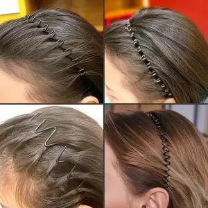 15 x OPASKA DO WŁOSÓW NA GŁOWĘ MĘSKA DAMSKA UNI METALOWE FALISTE ZESTAW XL