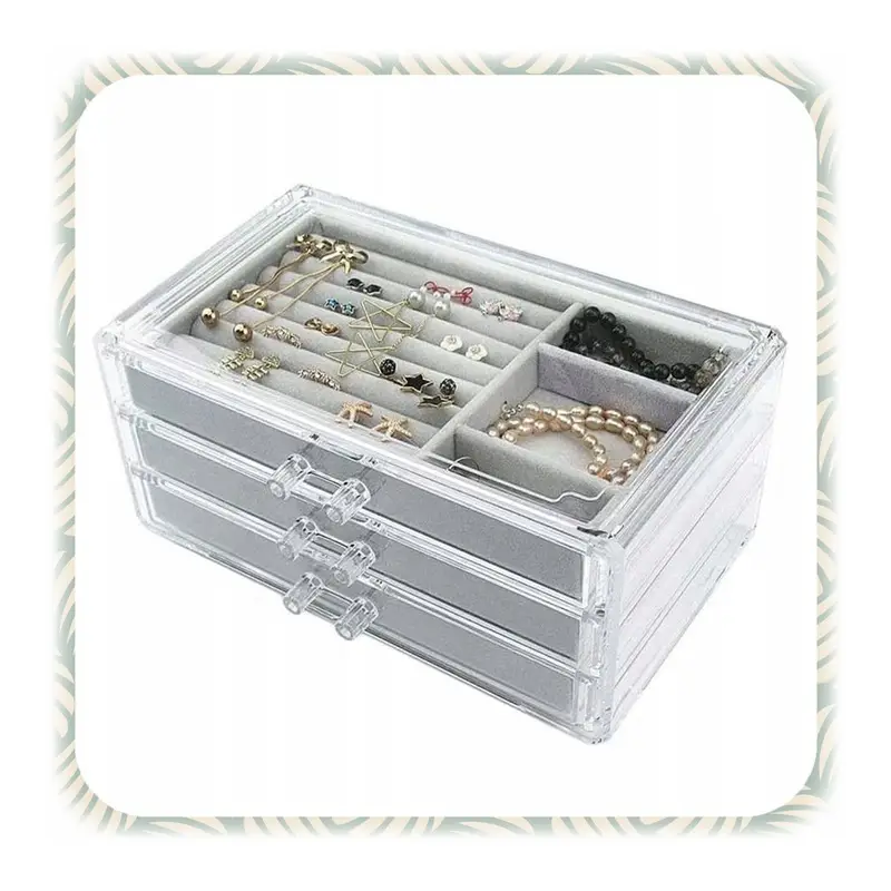 SZKATUŁKA NA BIŻUTERIĘ ZEGARKI DUŻY ORGANIZER PUDEŁKO KUFEREK ETUI PREZENT