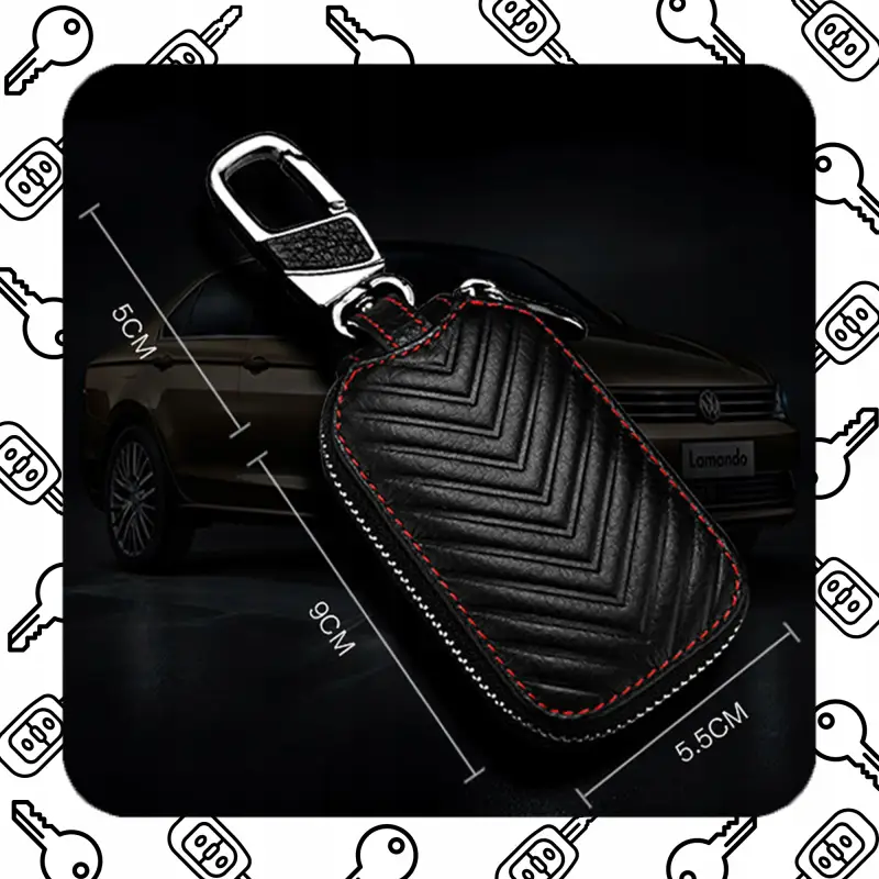 ETUI NA KLUCZE DO DOMU Pokrowiec na Kluczyk Samochodu SKÓRZANE Eleganckie