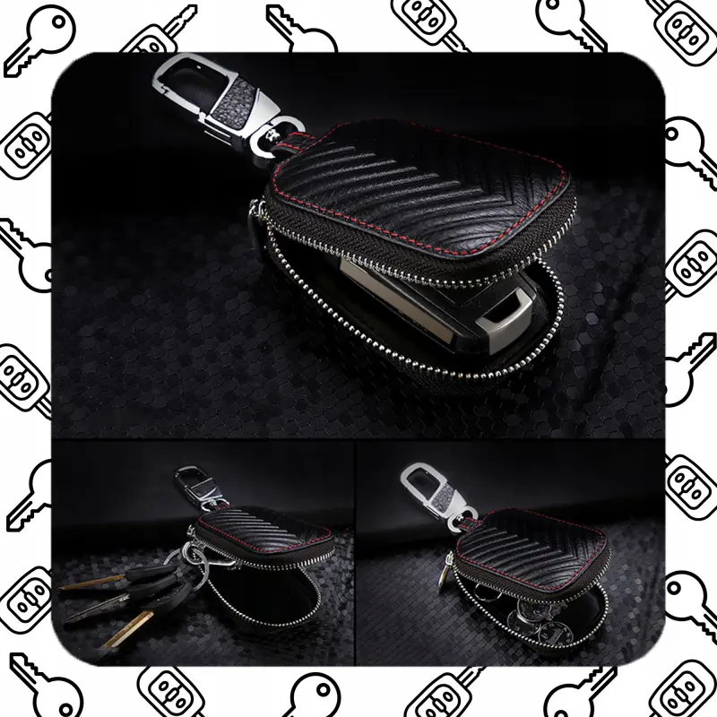 ETUI NA KLUCZE DO DOMU Pokrowiec na Kluczyk Samochodu SKÓRZANE Eleganckie