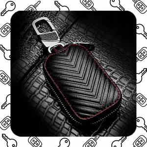 ETUI NA KLUCZE DO DOMU Pokrowiec na Kluczyk Samochodu SKÓRZANE Eleganckie