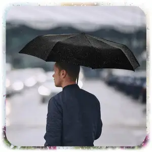 MINI SKŁADANY PARASOL MANUALNY KIESZONKOWY KOMPAKTOWY MAŁY ETUI CZARNY