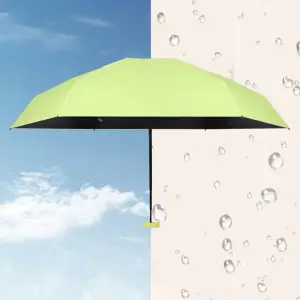 MINI SKŁADANY PARASOL MANUALNY KIESZONKOWY KOMPAKTOWY ETUI ZIELONY