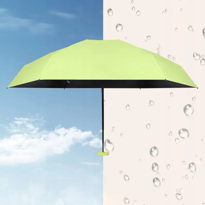 MINI SKŁADANY PARASOL MANUALNY KIESZONKOWY KOMPAKTOWY ETUI ZIELONY