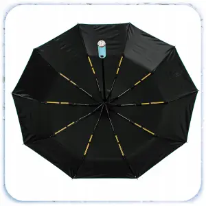 PARASOLKA SKŁADANA DUŻA ELEGANCKA MOCNA PODŚWIETLENIE LED NIEBIESKI