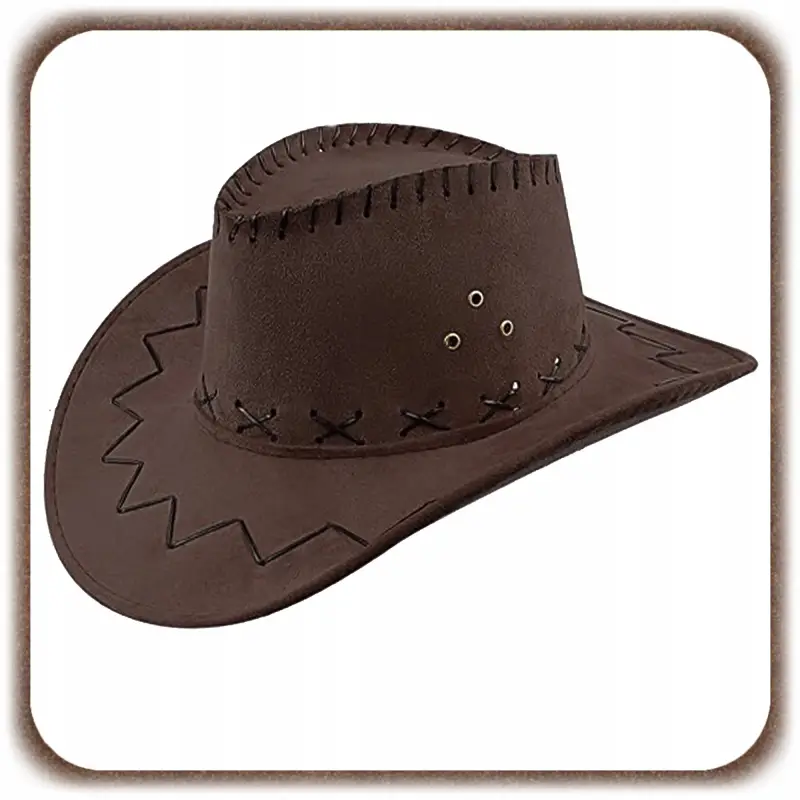KAPELUSZ KOWBOJSKI COUNTRY WESTERN DLA DOROSŁYCH PRZEBRANIE SZERYF IMPREZA