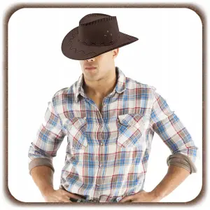 KAPELUSZ KOWBOJSKI COUNTRY WESTERN DLA DOROSŁYCH PRZEBRANIE SZERYF IMPREZA