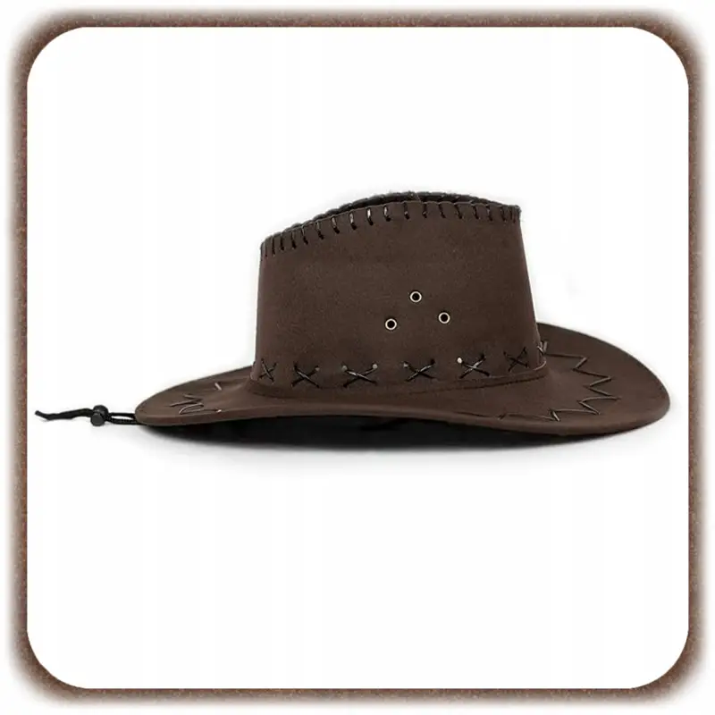 KAPELUSZ KOWBOJSKI COUNTRY WESTERN DLA DOROSŁYCH PRZEBRANIE SZERYF IMPREZA
