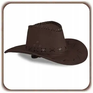 KAPELUSZ KOWBOJSKI COUNTRY WESTERN DLA DOROSŁYCH PRZEBRANIE SZERYF IMPREZA