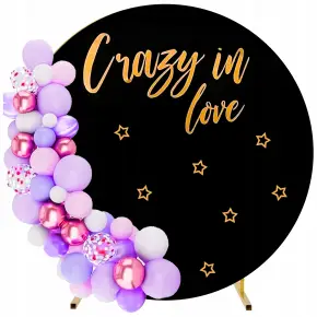 POKROWIEC CZARNY MATERIAŁ ŚCIANKA NA TŁO STELAŻ NA BALONY DO ZDJĘĆ 2,5m 250