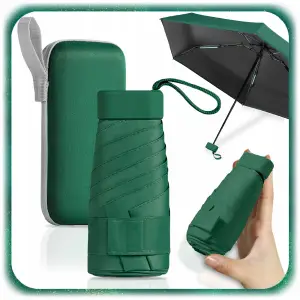 PARASOL MINI SKŁADANY MANUALNY PARASOLKA MAŁA KOMPAKTOWY KIESZONKOWY ETUI