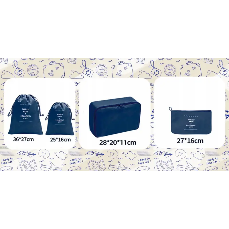 ORGANIZERY PODRÓŻNE DO WALIZKI TORBY ETUI ZESTAW UBRANIA BUTY KOSMETYKI 10x