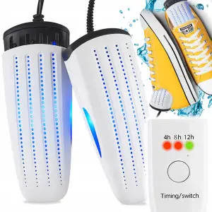 SUSZARKA DO BUTÓW DEZYNFEKCJA UV OSUSZACZ OBUWIA RĘKAWIC CZAPEK +CZASOMIERZ