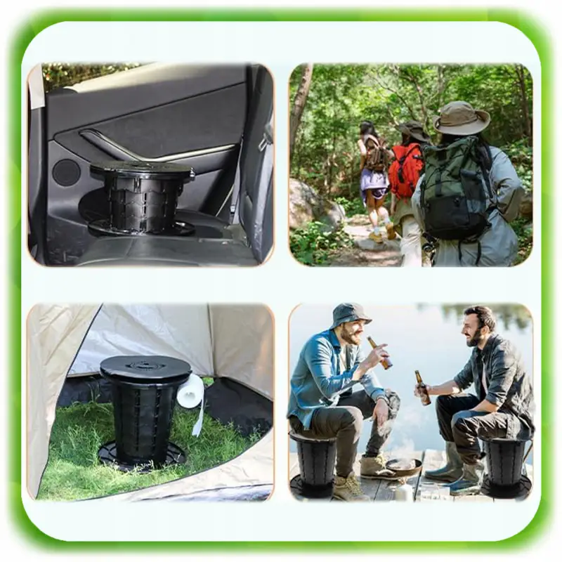 TOALETA PRZENOŚNA MOBILNE WC TURYSTYCZNA KEMPINGOWA SKŁADANA REGULACJA KOSZ